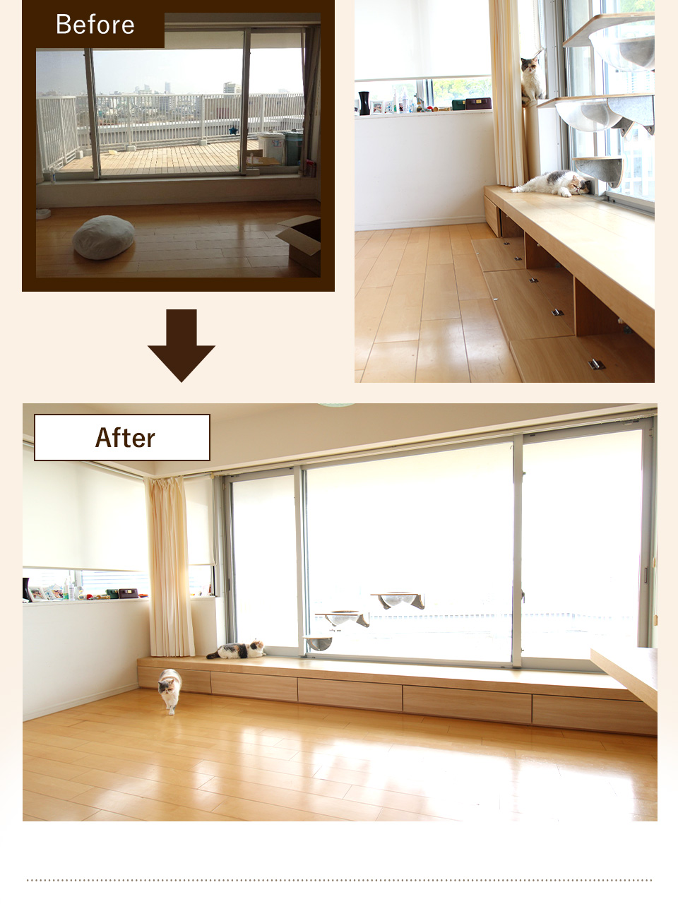 before after