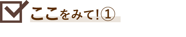 ここをみて！①